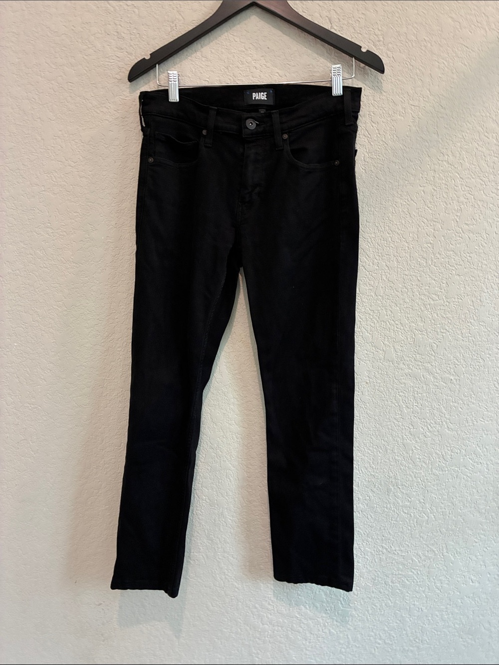 PAIGE Men’s Slim Straight Jeans in Black